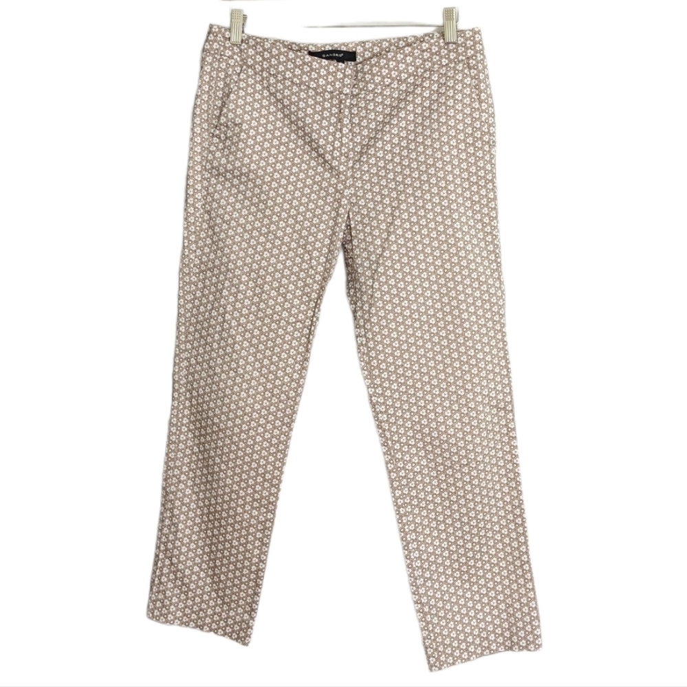 Sandro Paris patterned cropped trusers pants size 8